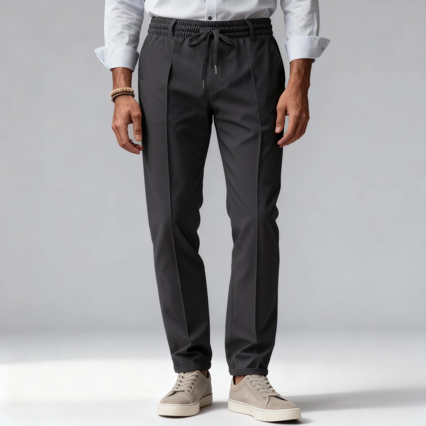 Pantalon Homme Taille Élastique Cordon De Serrage-Gigié