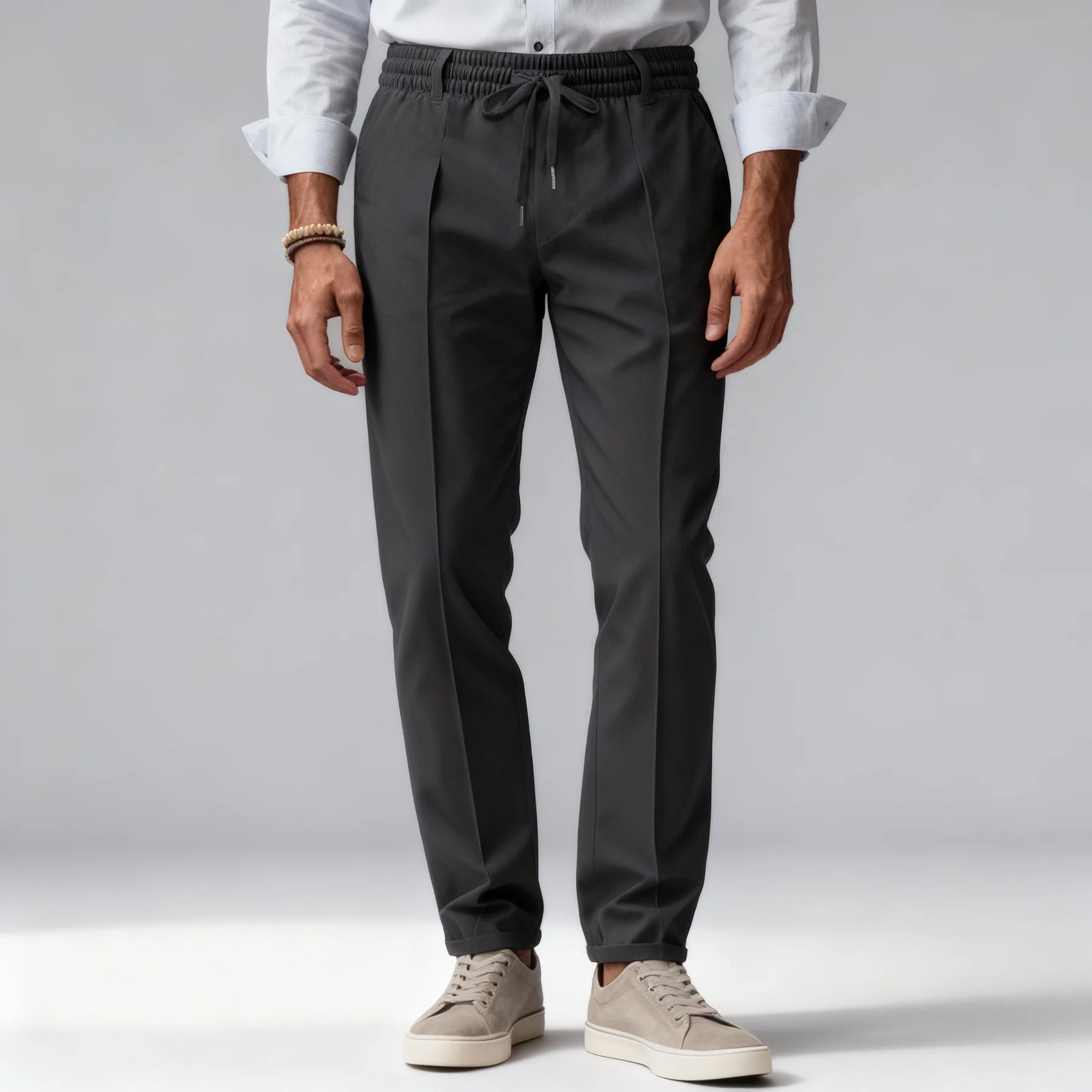 Pantalon Homme Taille Élastique Cordon De Serrage-Gigié