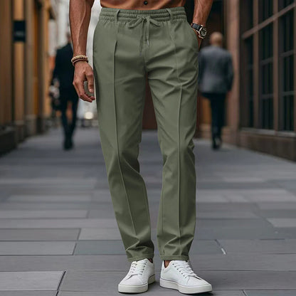 Pantalon Homme Taille Élastique Cordon De Serrage-Gigié