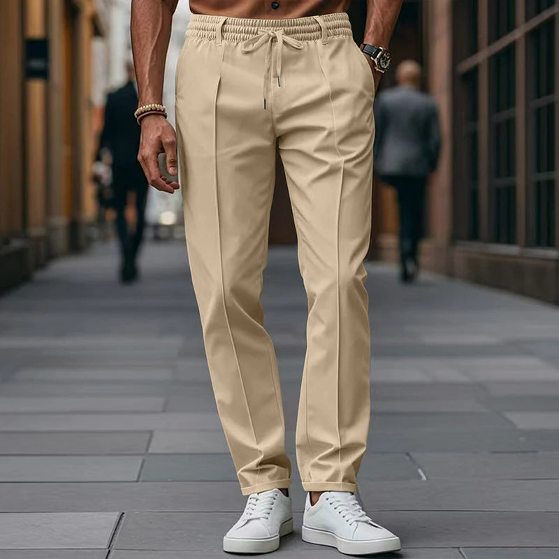Pantalon Homme Taille Élastique Cordon De Serrage-Gigié