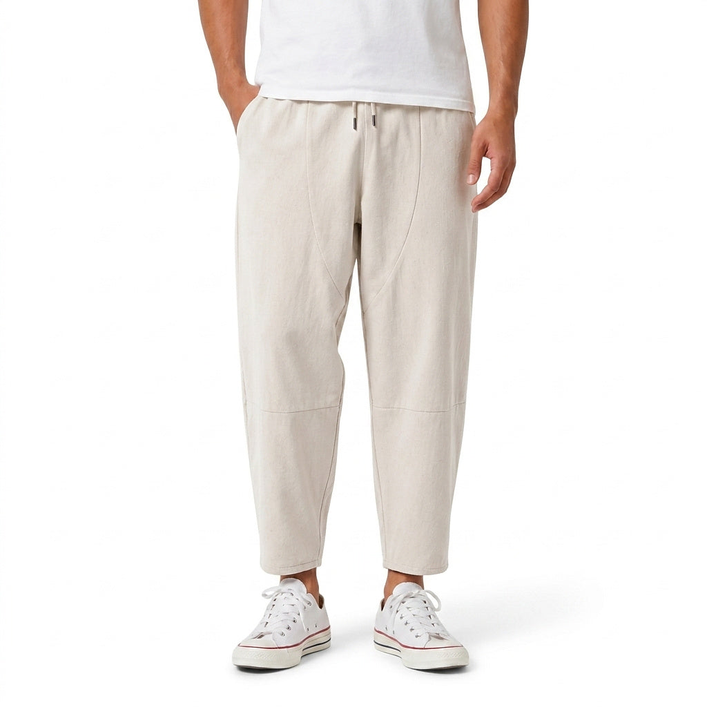 Pantalon sarouel pour homme avec taille à cordon 1