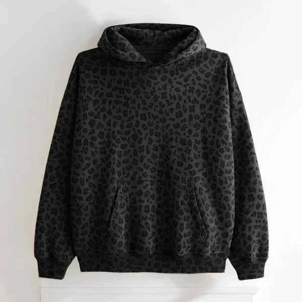Sweat à capuche unisexe avec motif intégral et poche kangourou