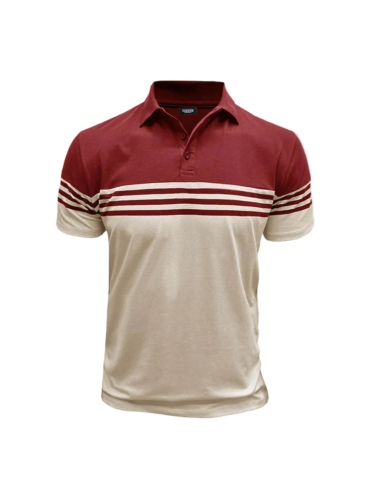 Polo homme à manches courtes avec rayures horizontales-Shirts for men-Gigié