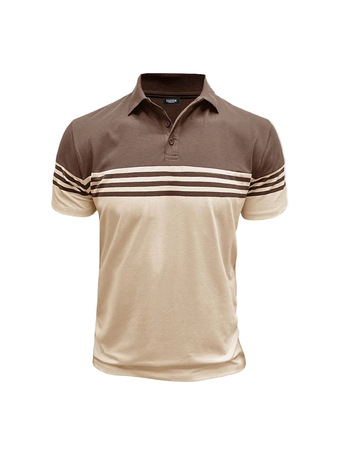 Polo homme à manches courtes avec rayures horizontales-Shirts for men-Gigié