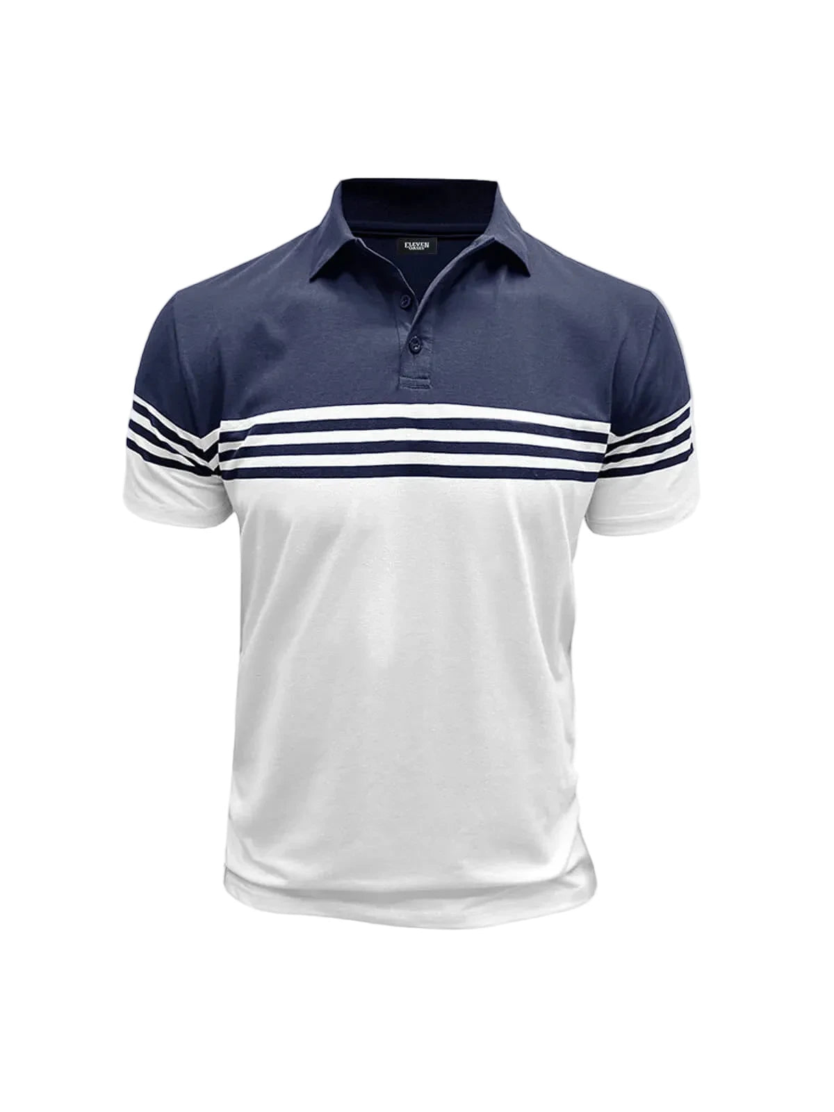 Polo homme à manches courtes avec rayures horizontales-Shirts for men-Gigié