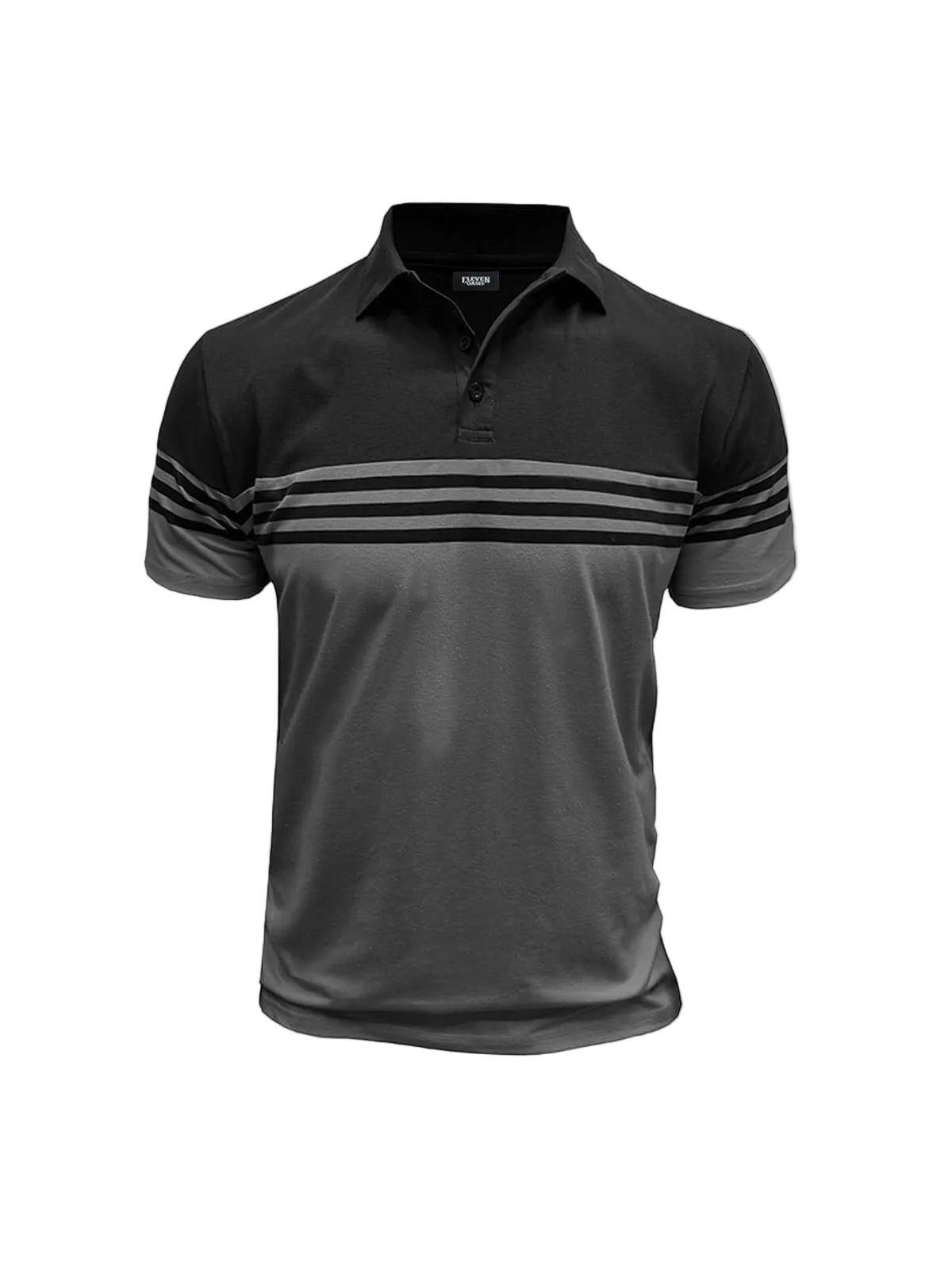 Polo homme à manches courtes avec rayures horizontales-Shirts for men-Gigié