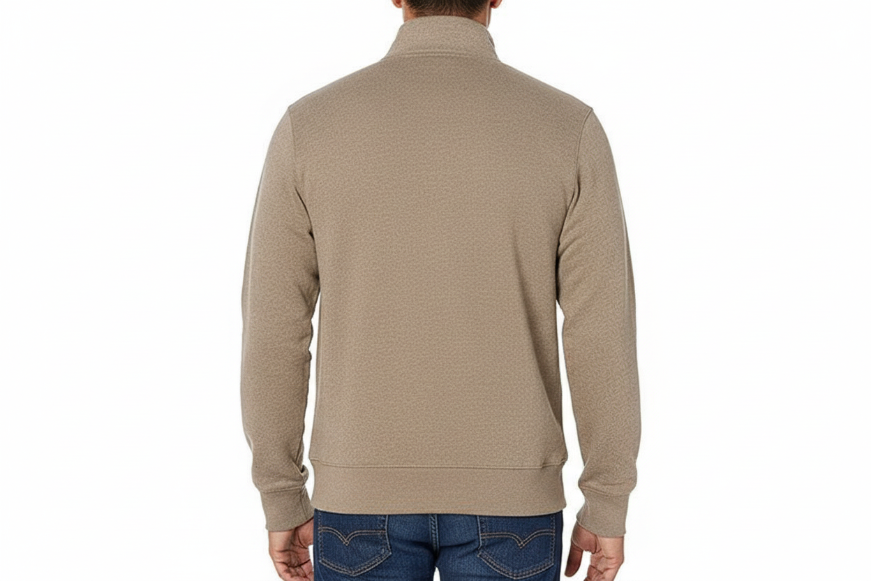 Pull à col montant avec fermeture éclair intégrale pour homme-Sweater Male-Gigié