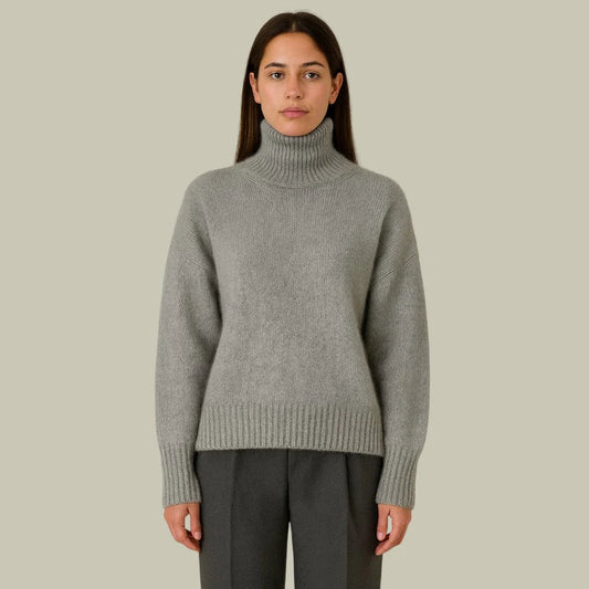Pull Col Roulé Oversize Maille Ultra-Douce-Gigié