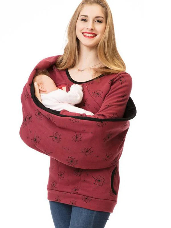 Pull de Grossesse et Allaitement Femme avec Ouverture Frontale-Sweater Female-Gigié