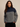 Pull en maille à motif chevron et col montant pour femme 2