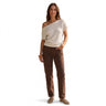 Pull en maille à encolure asymétrique pour femme 1