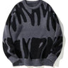 Pull en maille à motif graphique pour homme 1
