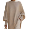 Pull en maille oversize pour femme avec manches chauve-souris 1