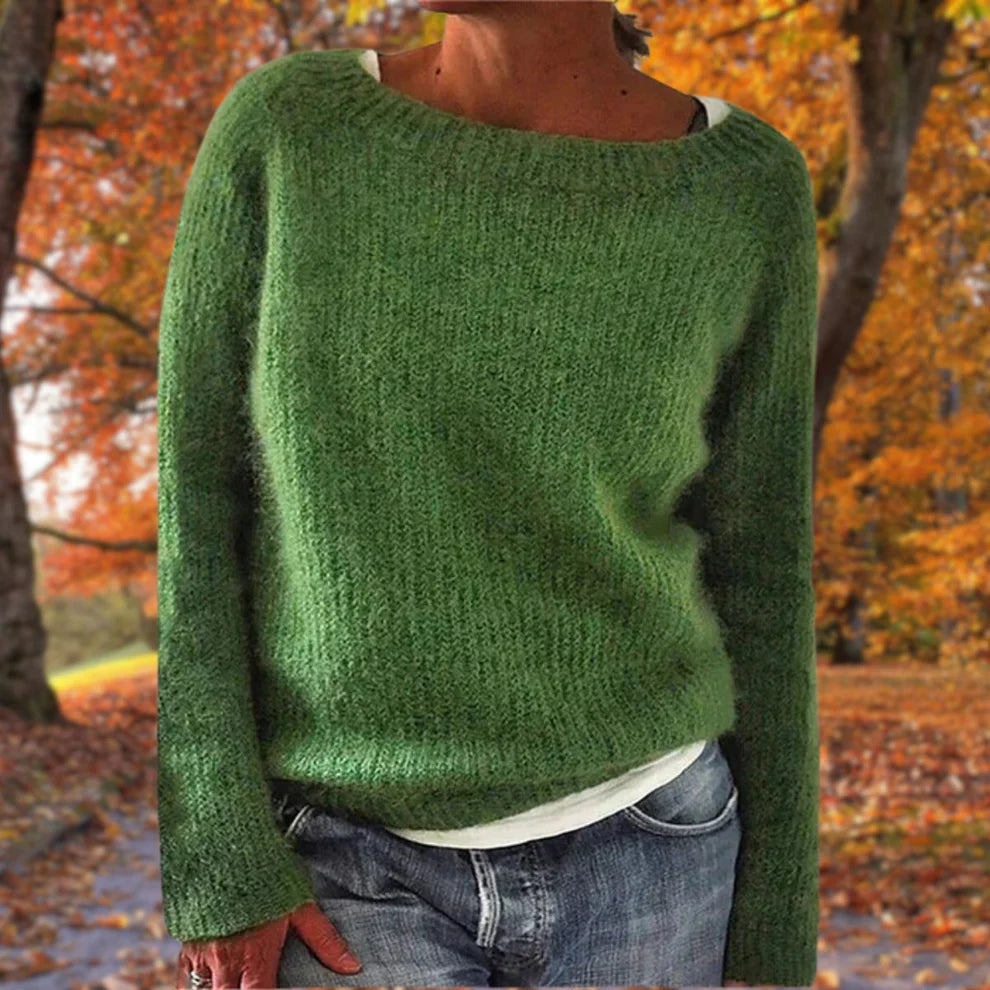 Pull Femme Doux Coupe Relax & Col Rond pour l’Hiver-Gigié