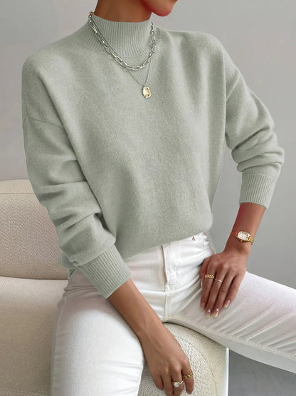 Pull Col Roulé Femme Hiver Maille Douce & Coupe Élégante-Gigié