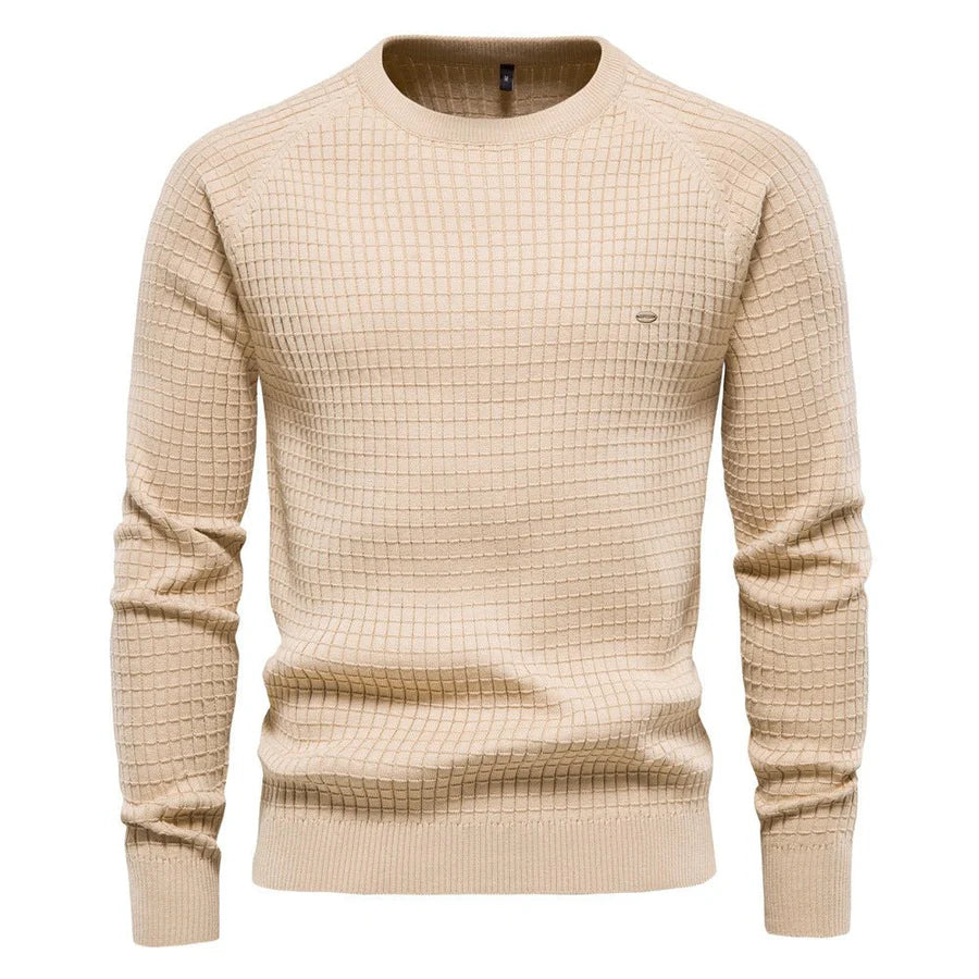 Pull Hiver Homme Maille Texturée Et Chaude-Gigié