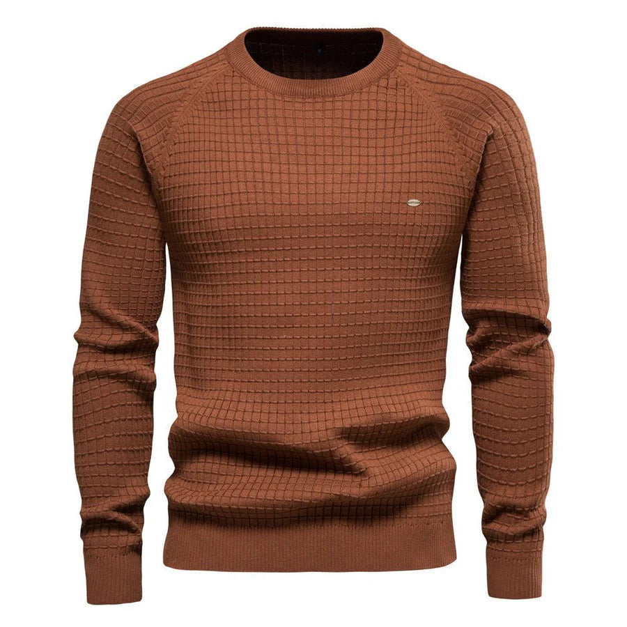 Pull Hiver Homme Maille Texturée Et Chaude-Gigié
