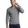 Pull homme à manches longues avec encolure en V et silhouette droite-Sweater Female-Gigié