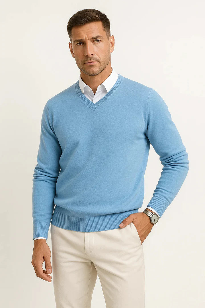 Pull Homme Col V Slim Fit Élégant & Confortable-Gigié