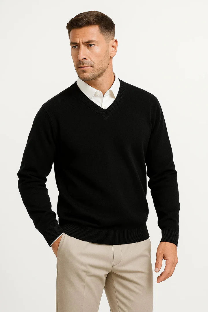 Pull Homme Col V Slim Fit Élégant & Confortable-Gigié