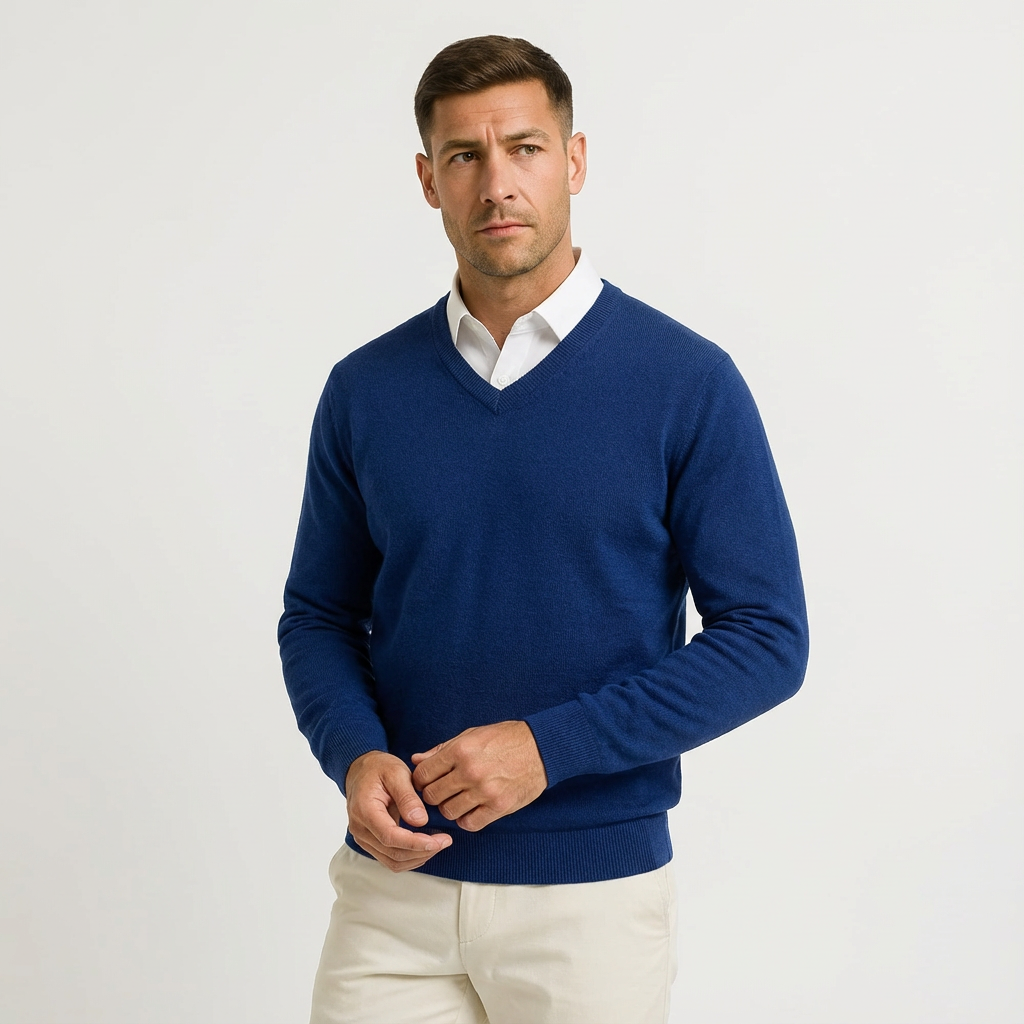 Pull Homme Col V Slim Fit Élégant & Confortable-Gigié