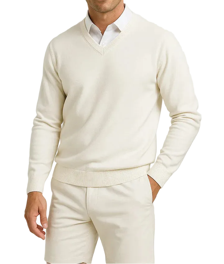 Pull Homme Col V Slim Fit Élégant & Confortable-Gigié
