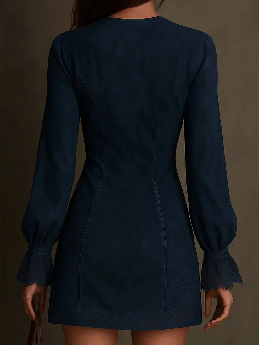 Robe Femme Mini Moulante Ornée-Gigié
