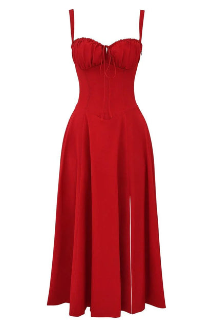 Robe Femme Corset Midi Fleurie-Gigié