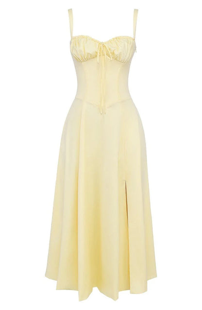 Robe Femme Corset Midi Fleurie-Gigié