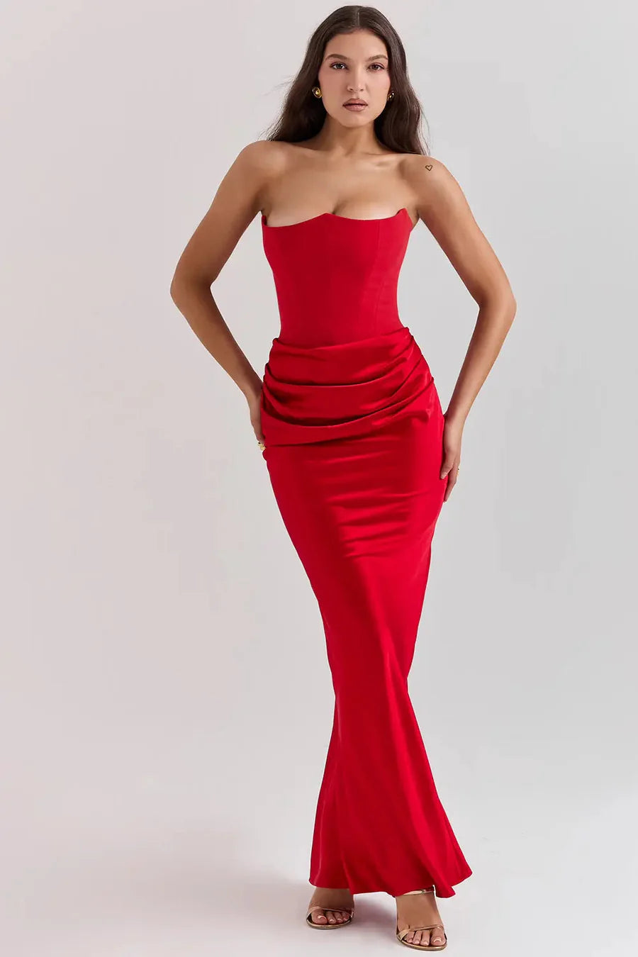 Robe Femme Longue À Corset-Gigié