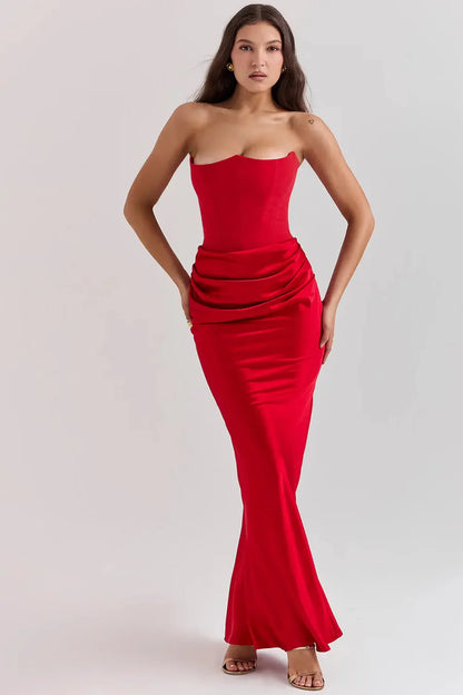 Robe Femme Longue À Corset-Gigié
