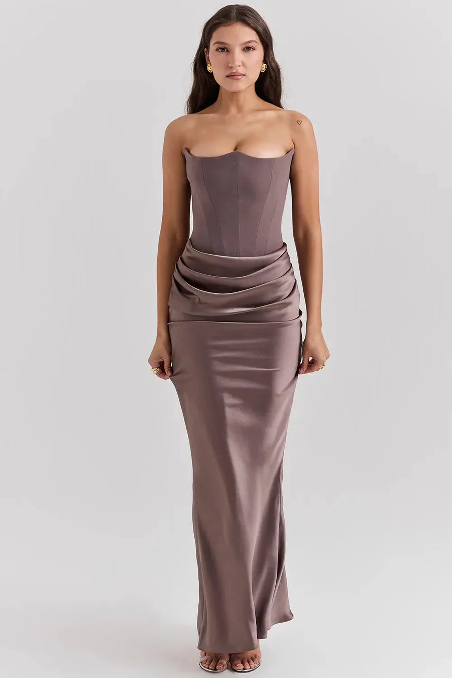 Robe Femme Longue À Corset-Gigié