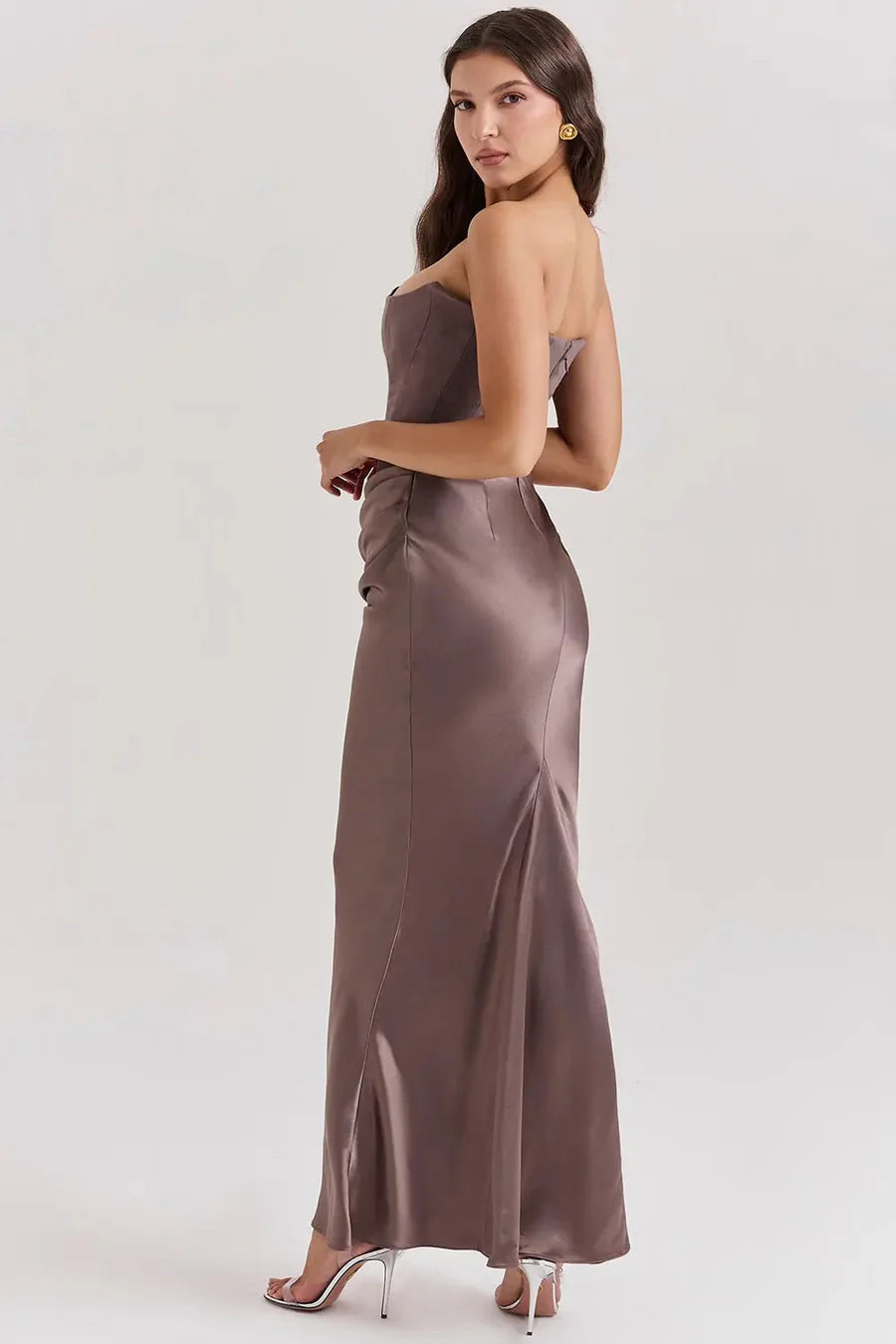 Robe Femme Longue À Corset-Gigié