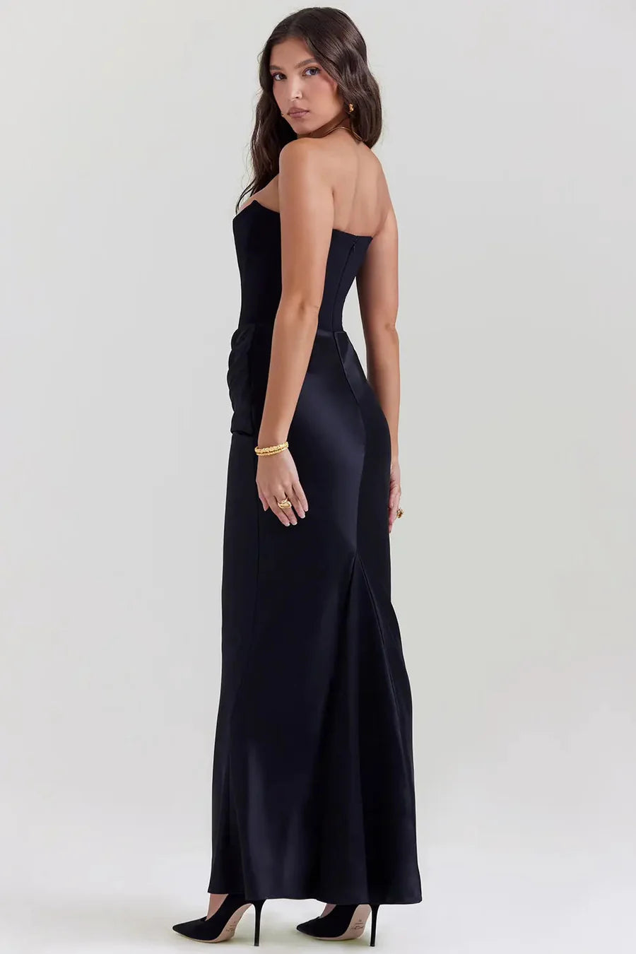 Robe Femme Longue À Corset-Gigié