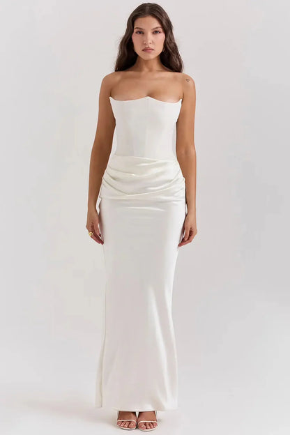 Robe Femme Longue À Corset-Gigié