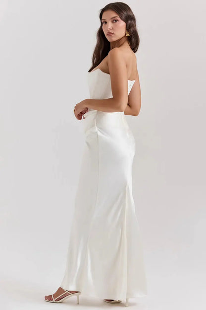 Robe Femme Longue À Corset-Gigié