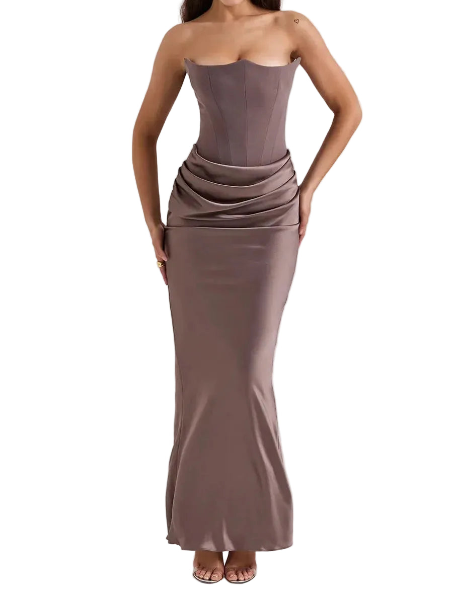 Robe Femme Longue À Corset-Gigié