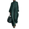 Robe longue à col montant brodée pour femme 1