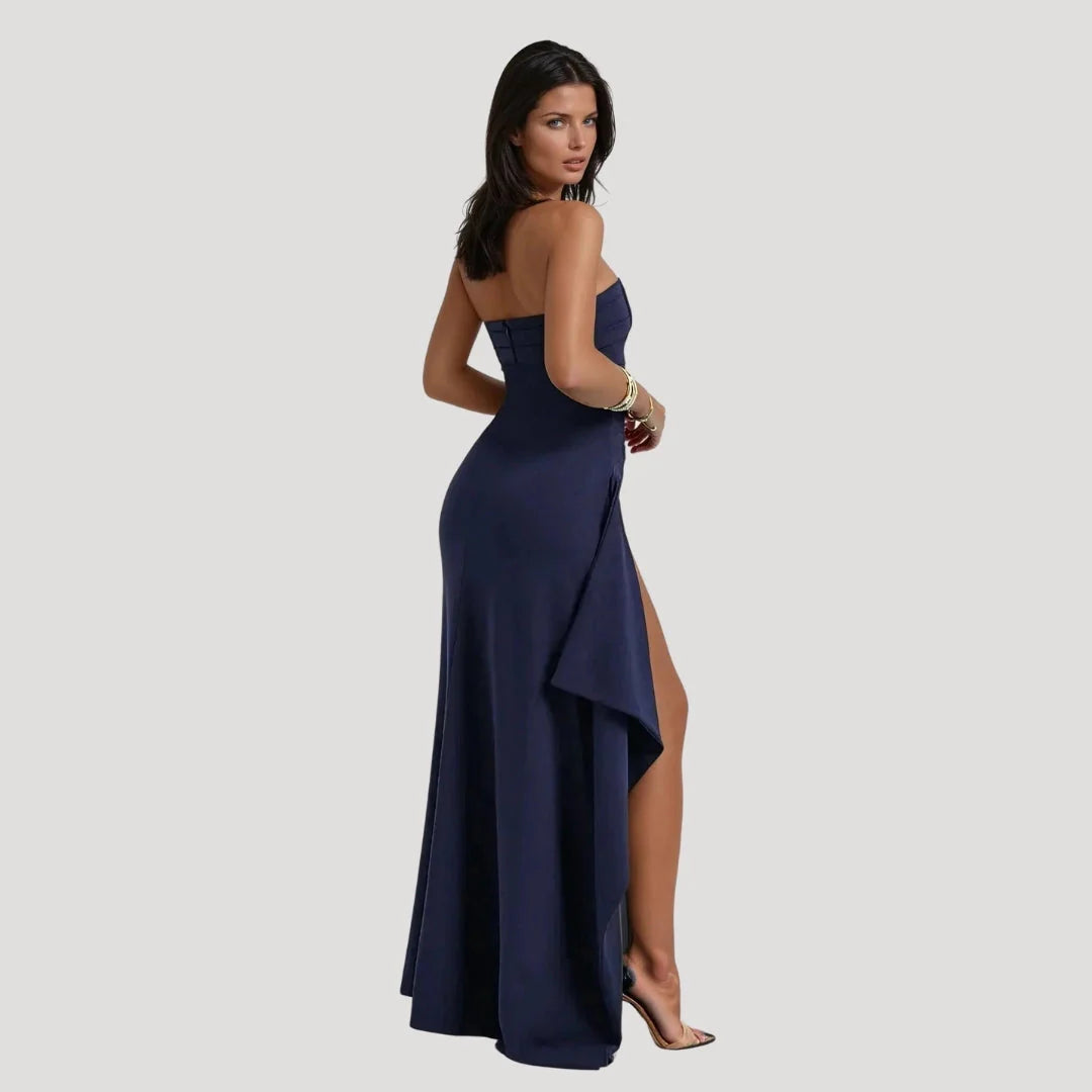 Robe Longue Femme Sans Bretelles Mariage-Gigié