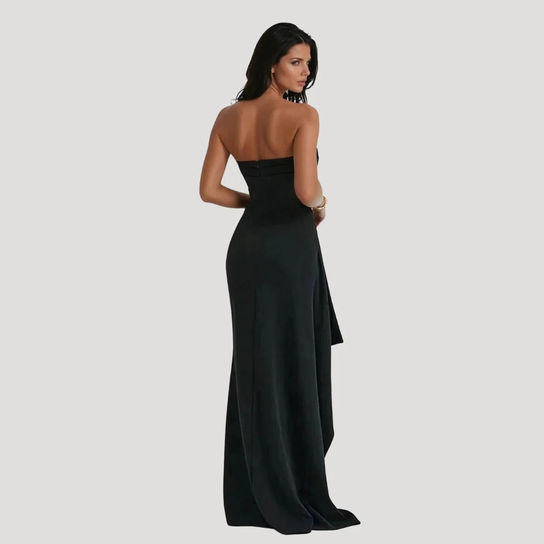 Robe Longue Femme Sans Bretelles Mariage-Gigié