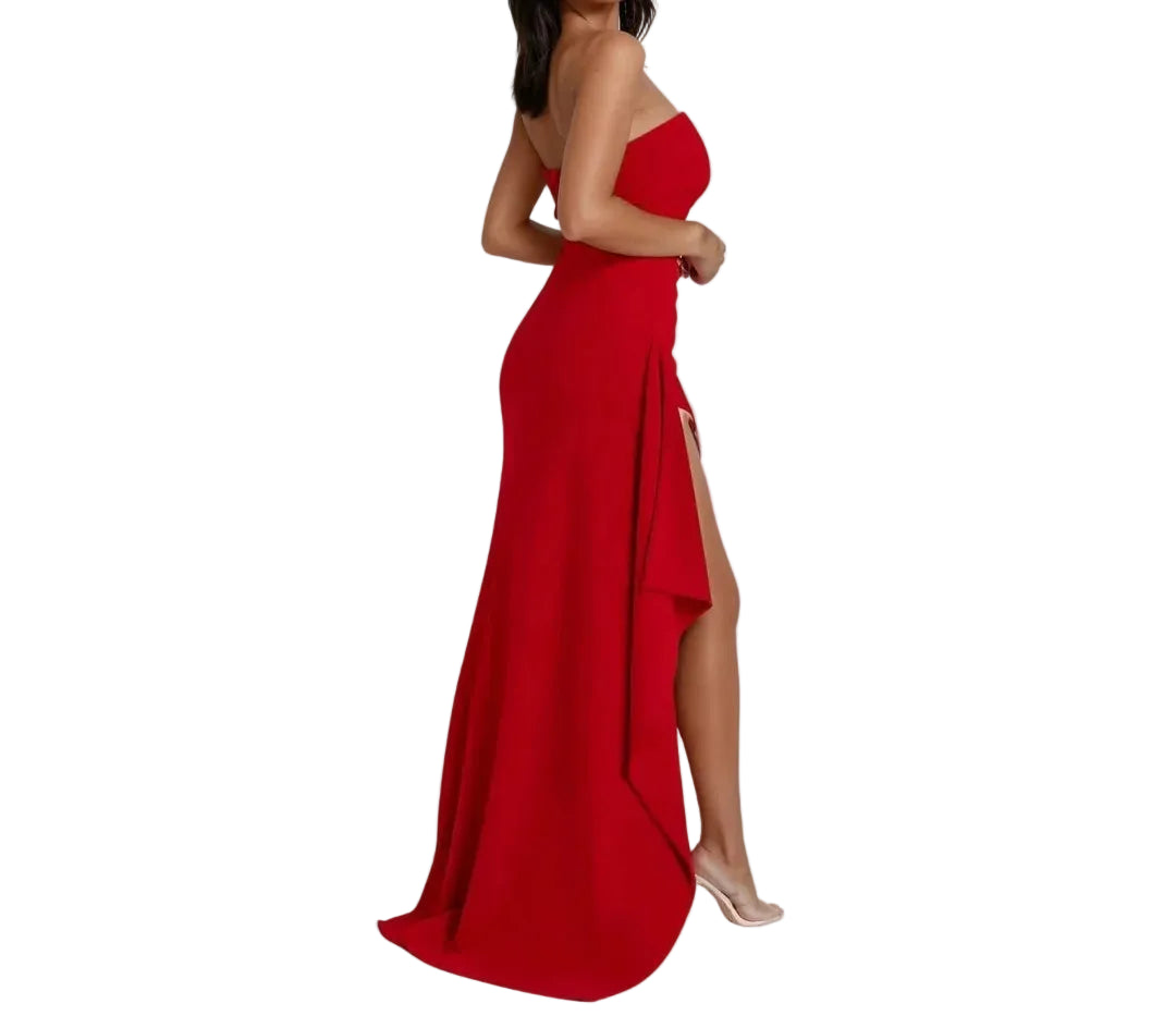 Robe Longue Femme Sans Bretelles Mariage-Gigié