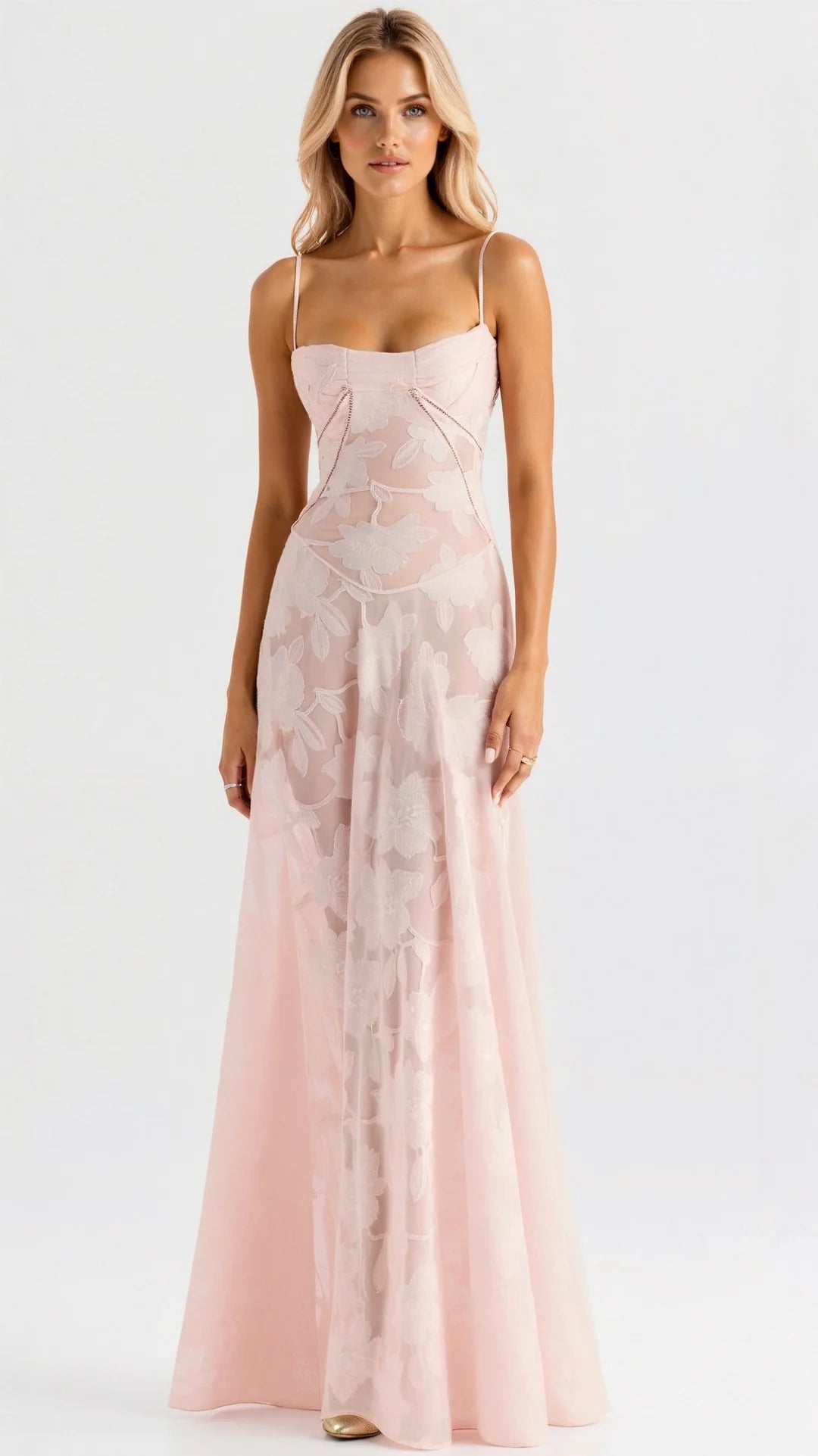 Robe Longue Femme Bustier Invitée Mariage-Gigié