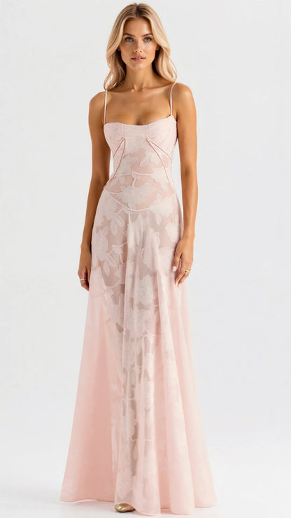 Robe Longue Femme Bustier Invitée Mariage-Gigié