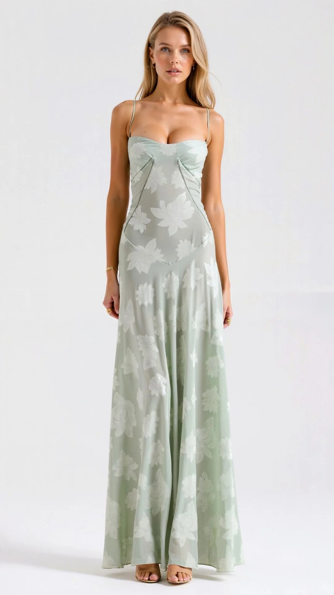Robe Longue Femme Bustier Invitée Mariage-Gigié