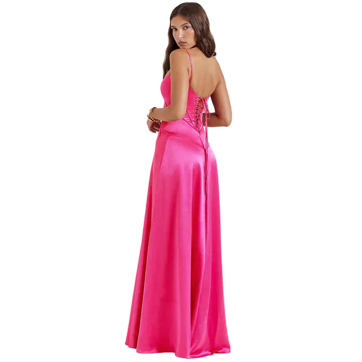 Robe Maxi femme Minimaliste à Fines Bretelles-Mini Dress-Gigié