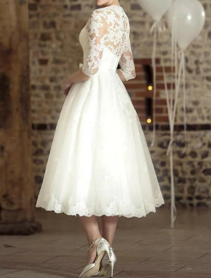 Robe Femme Mi Longue à Manches Trois Quarts-Gigié