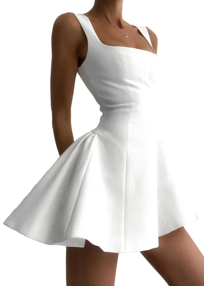 Robe mini coupe A pour femme-Mini Dress-Gigié