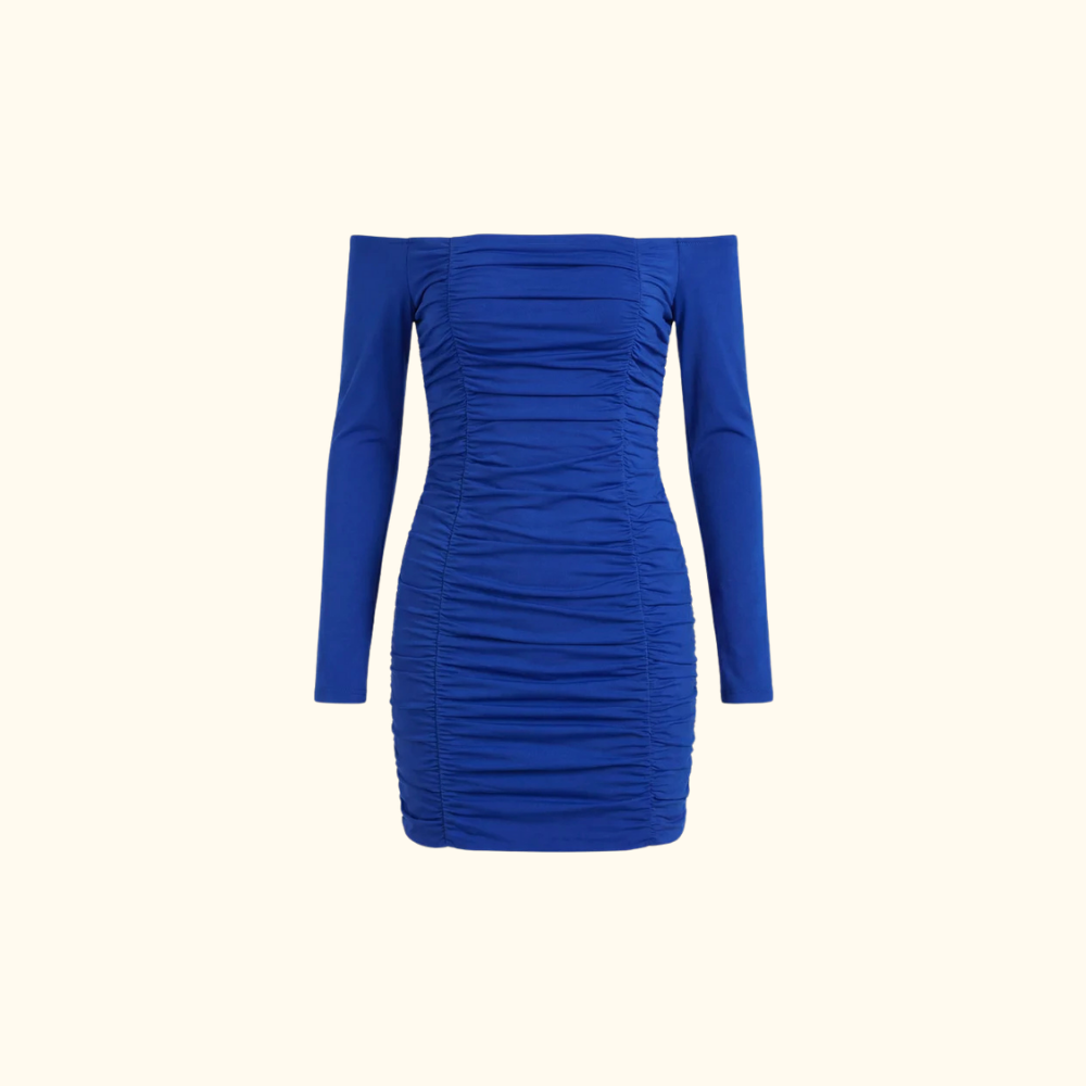 Robe pour femme mini à encolure bardot et manches longues | imported-image-14