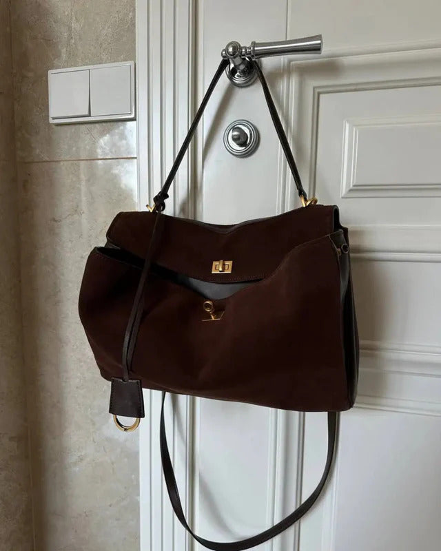 Sac à Main Femme à Bandoulière avec Rabat et Fermoir Pivotant-Accecoires-Gigié