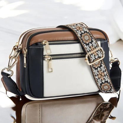 Sac Bandoulière Femme Sangle Large Motif Bohème-Gigié